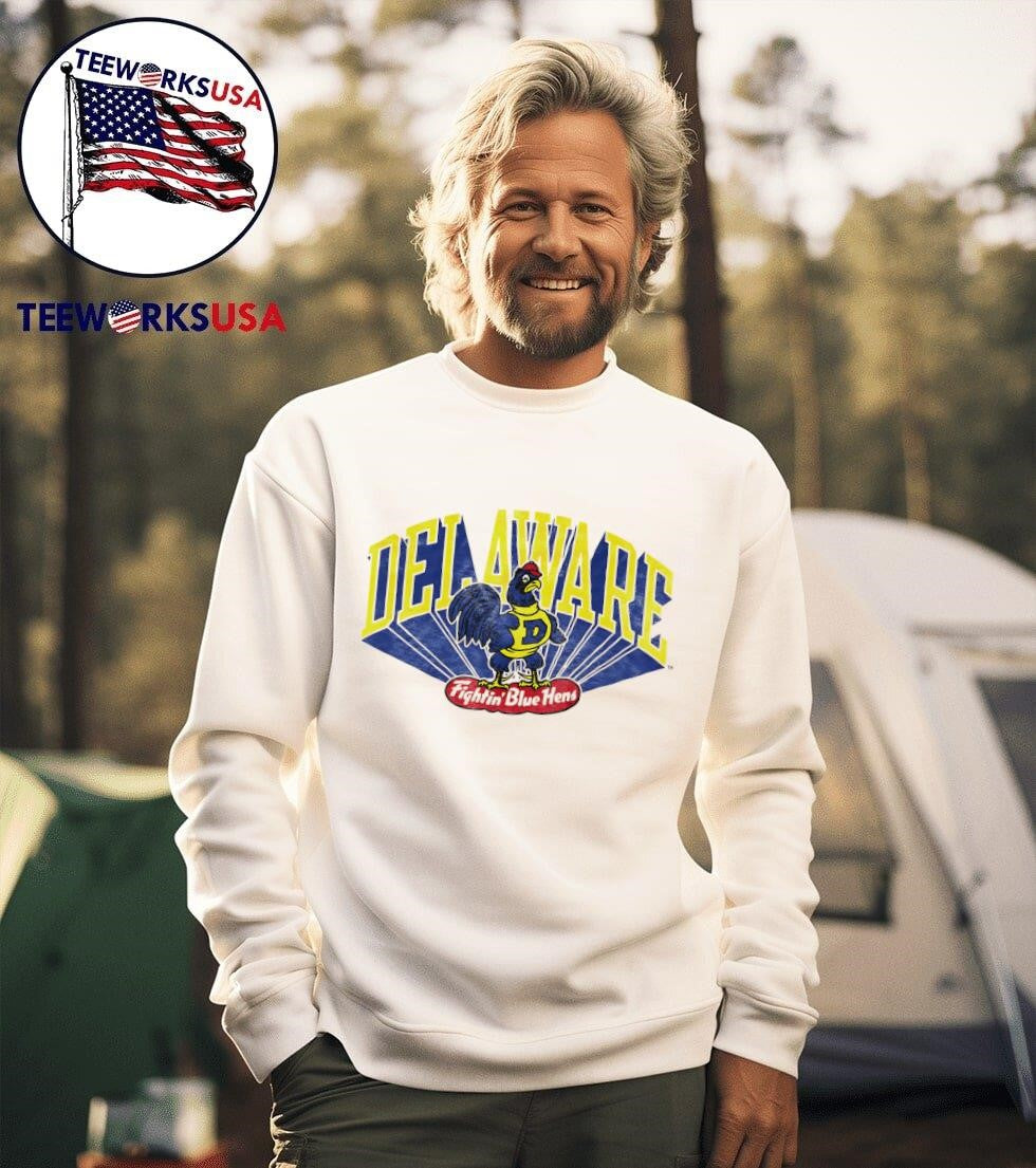 Delaware Fightin' Blue Hens vintage - Adult & Kids T-Shirts, Sweatshirts & Hoodies apparel design preview 3