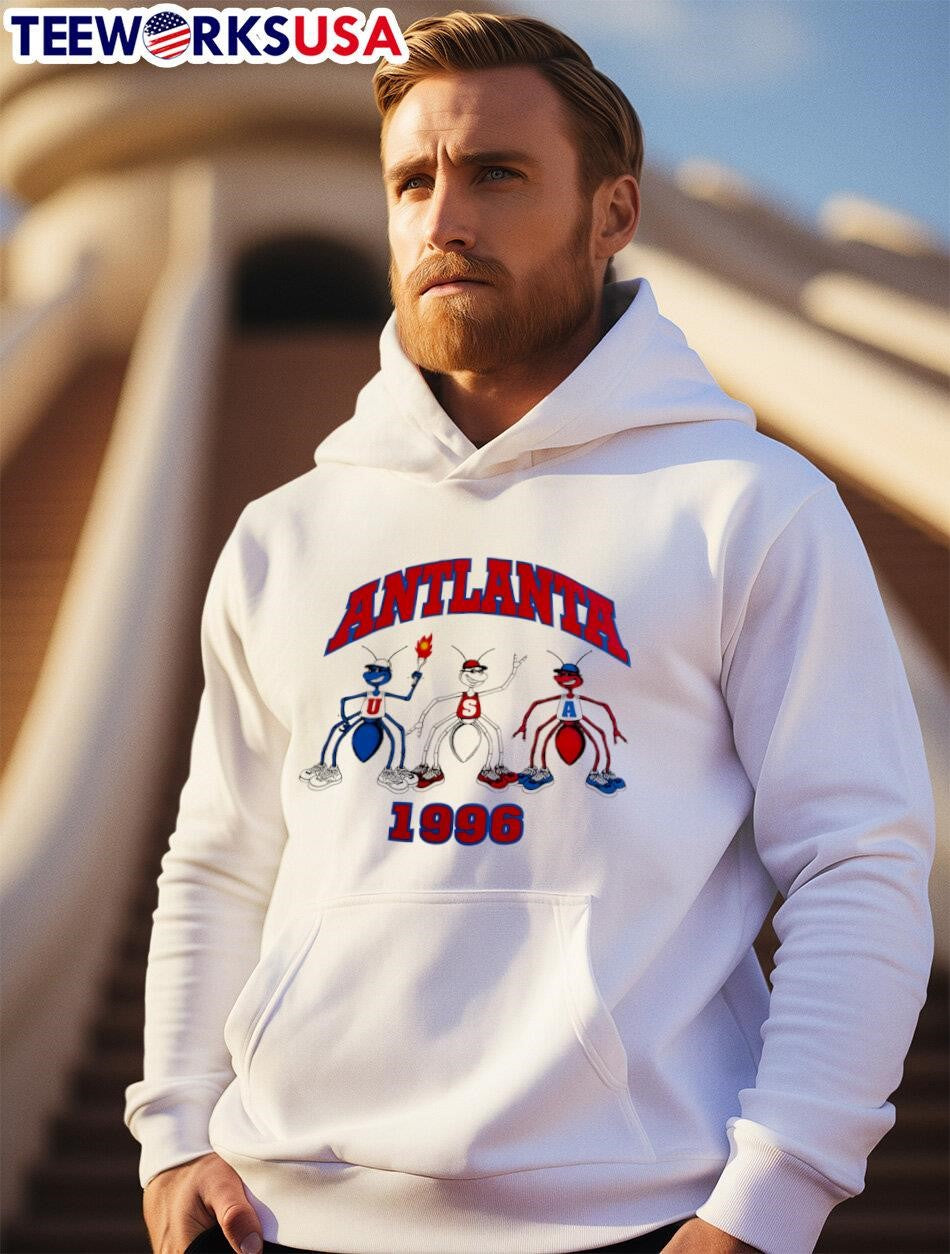 Atlanta USA 1996 ant vintage - Adult & Kids T-Shirts, Sweatshirts & Hoodies apparel design preview 2