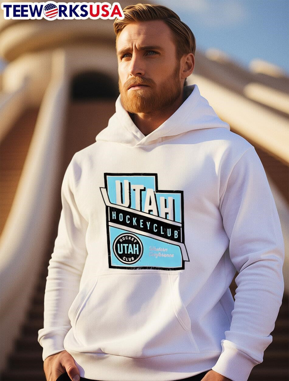 Utah Hockey Club Heather Westeres Conference retro - Adult & Kids T-Shirts, Sweatshirts & Hoodies apparel design preview 2