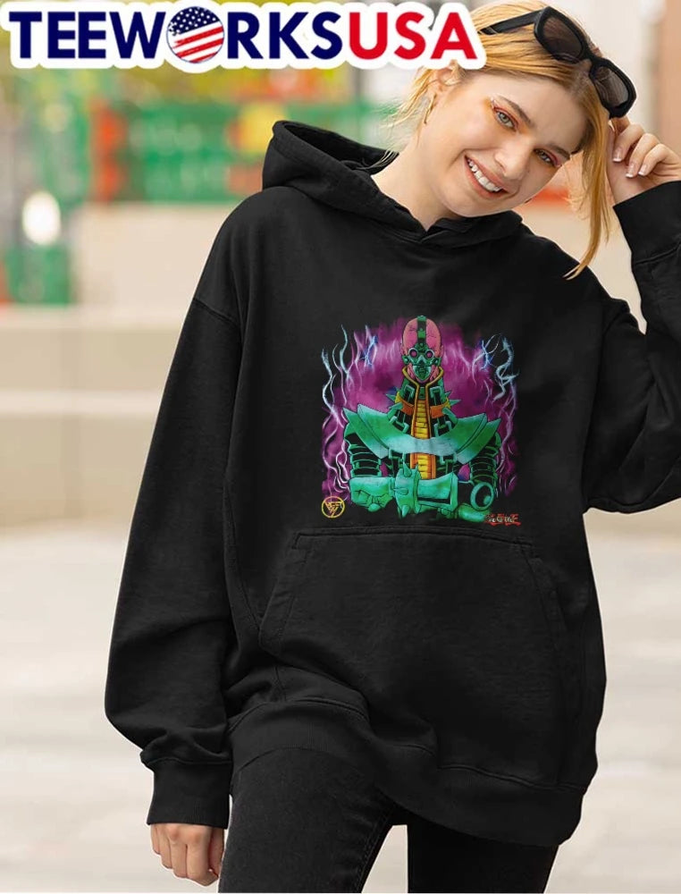 Yu Gi Oh Jinzo Cyborg Monster Purple Aura Lightning - Adult & Kids T-Shirts, Sweatshirts & Hoodies apparel design preview 4