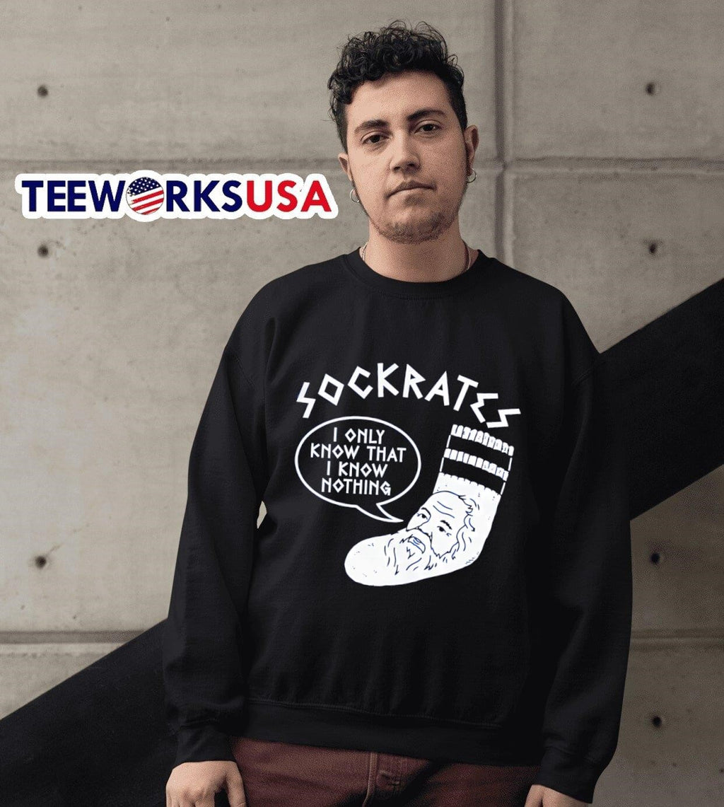 Sockrates I only know that nothing - Adult & Kids T-Shirts, Sweatshirts & Hoodies apparel design preview 6