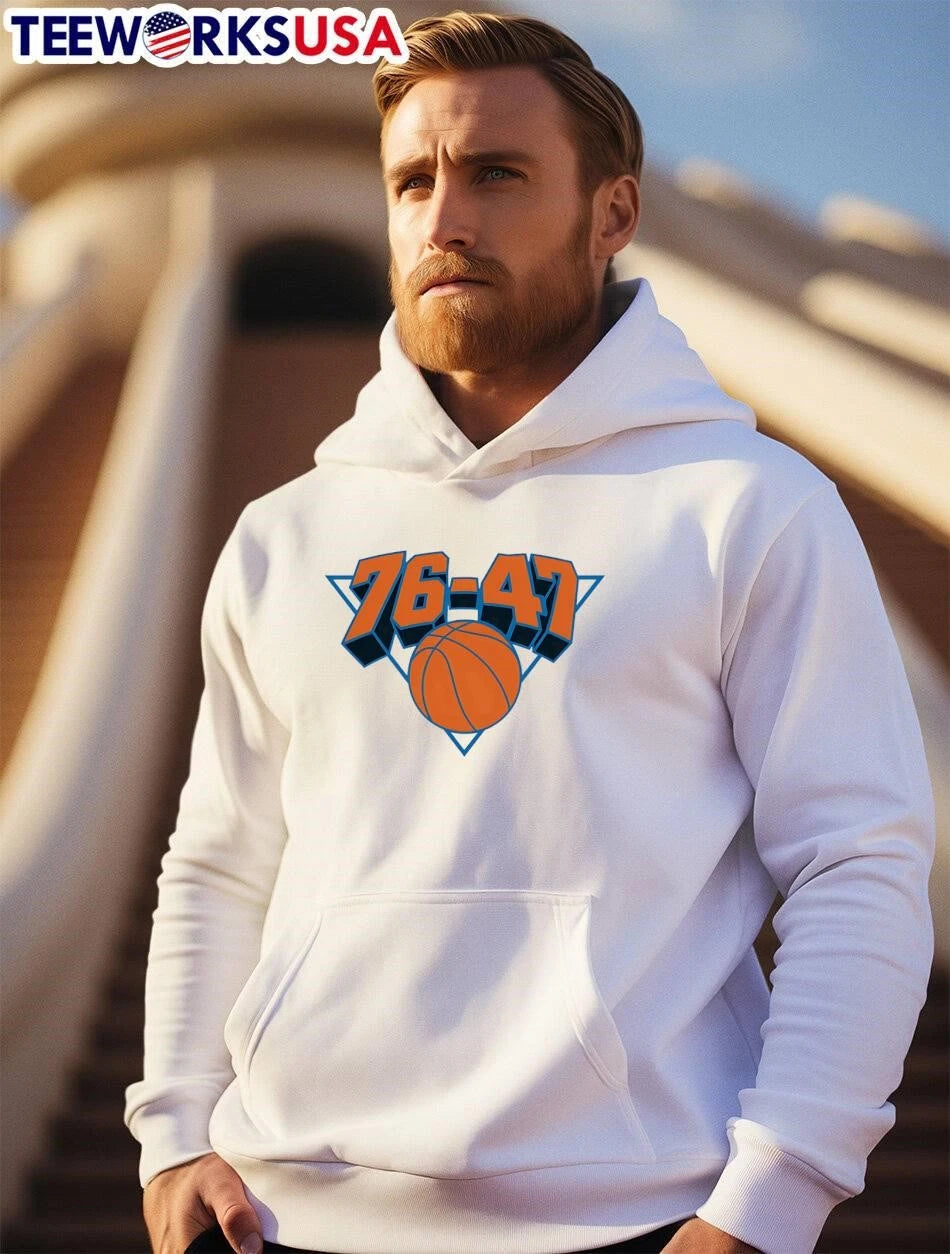 New York Knicks Scoreboard 76-47 Basketball - Adult & Kids T-Shirts, Sweatshirts & Hoodies apparel design preview 2
