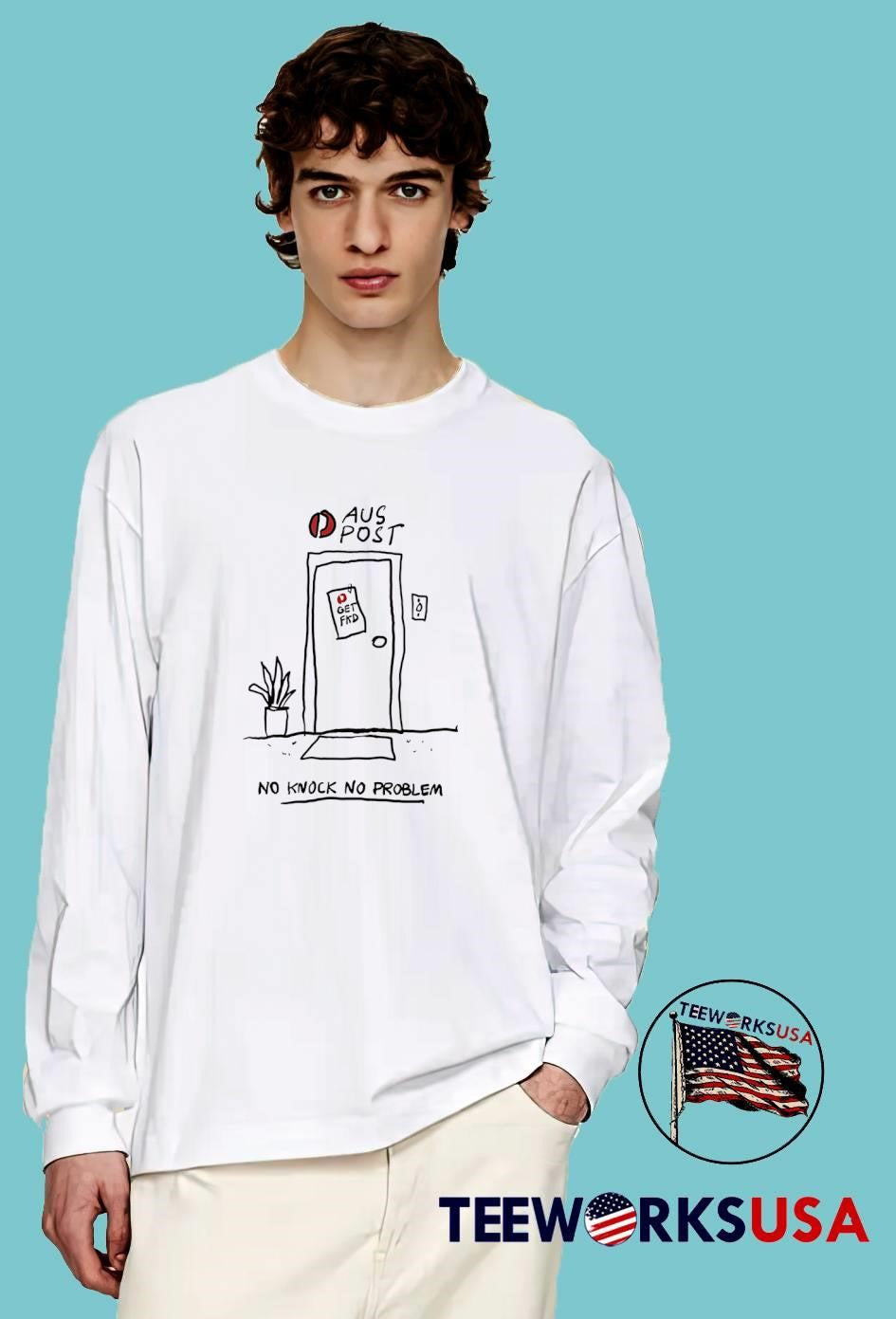 Aus Post Get Fkd No Knock Problem door - Adult & Kids T-Shirts, Sweatshirts & Hoodies apparel design preview 3