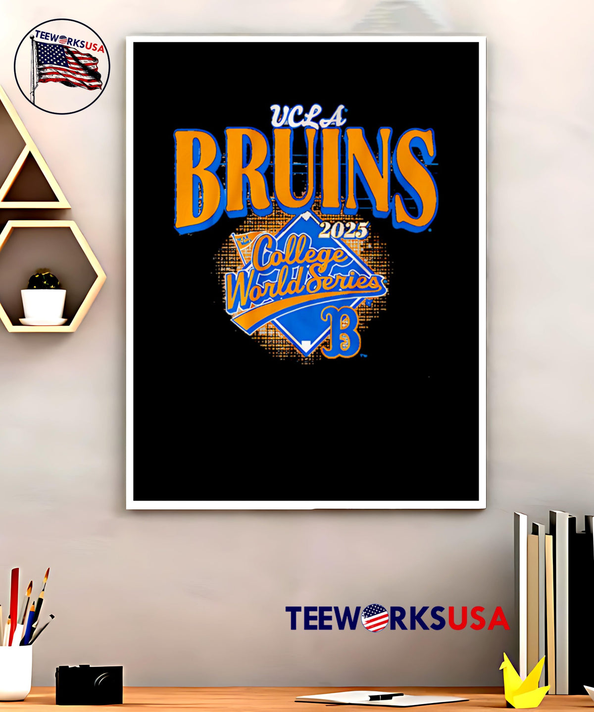 UCLA Bruins Baseball 2025 College World Series - Adult & Kids T-Shirts, Sweatshirts & Hoodies apparel design preview 5