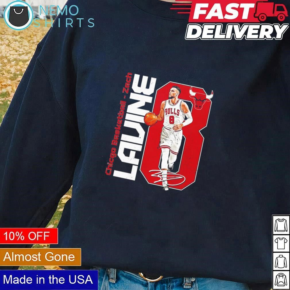 Zach Lavine Chicago Bulls signature stretch - Adult & Kids T-Shirts, Sweatshirts & Hoodies apparel design preview 1