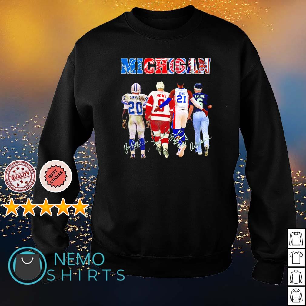 Michigan best players Sanders Howe Bing and Kaline - Adult & Kids T-Shirts, Sweatshirts & Hoodies apparel design preview 4