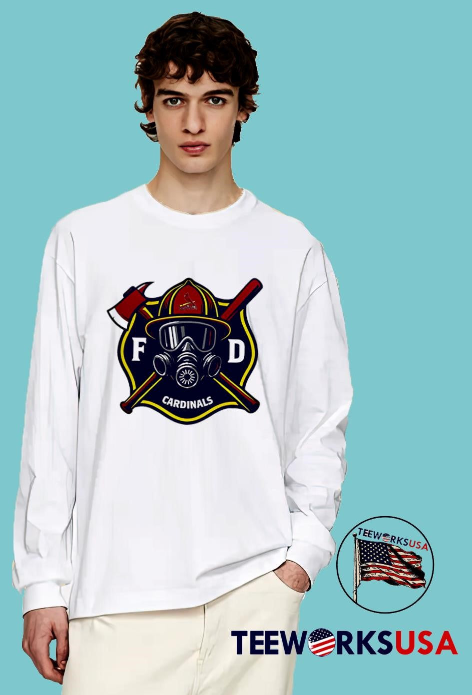 Cardinals Firefighter Appreciation Night 2025 - Adult & Kids T-Shirts, Sweatshirts & Hoodies apparel design preview 4
