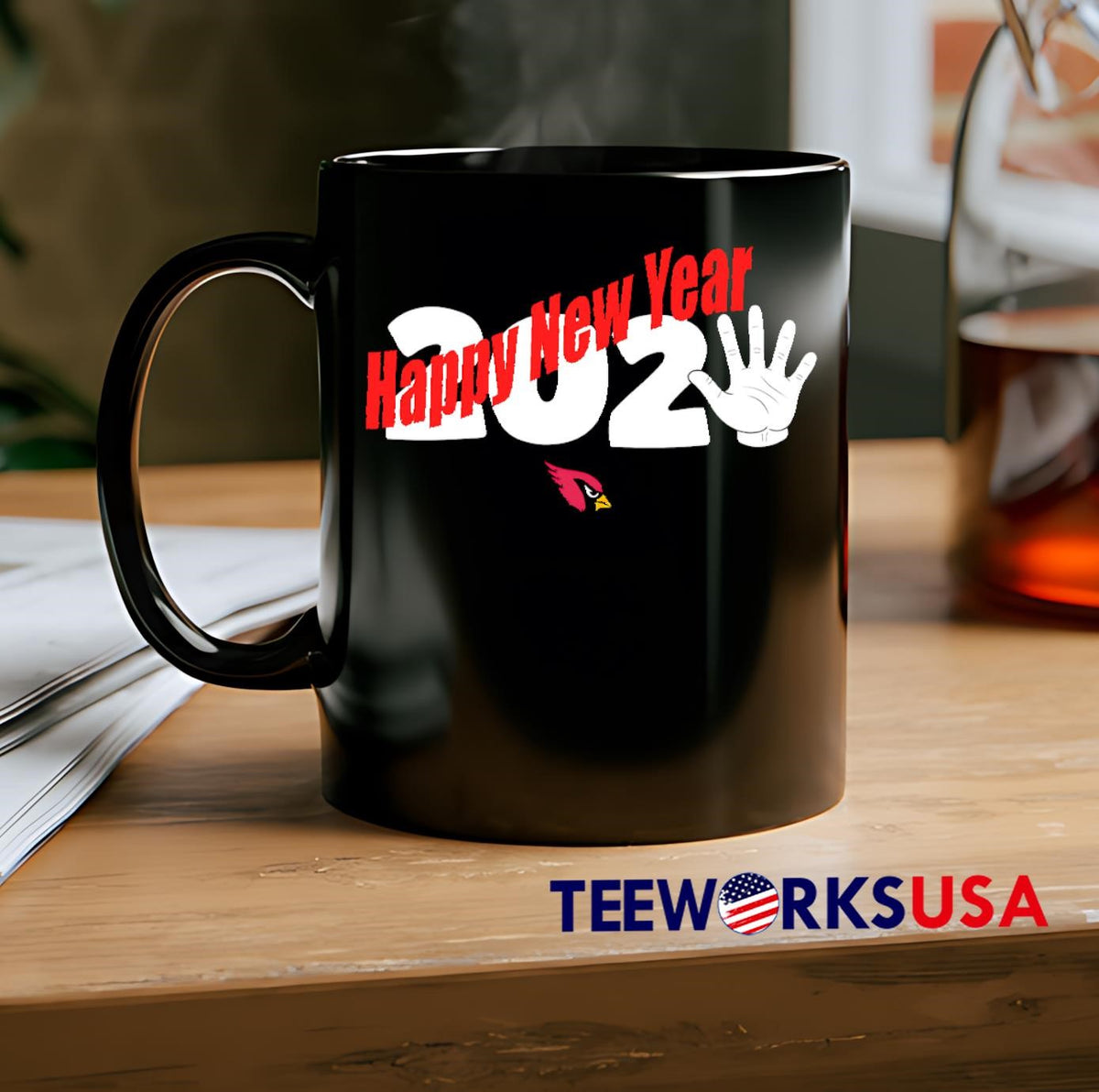 Arizona Cardinals Happy New Year 2025 - Adult & Kids T-Shirts, Sweatshirts & Hoodies apparel design preview 2