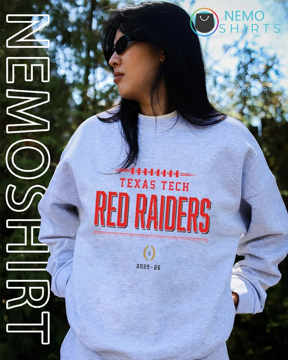Texas Tech Red Raiders 2025 26 CFP Playoff Bound - Adult & Kids T-Shirts, Sweatshirts & Hoodies apparel design preview 4