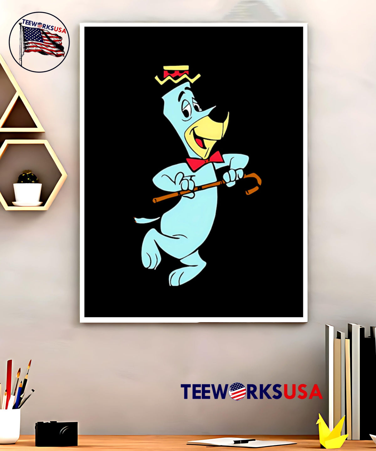 Huckleberry Hound cartoon funny - Adult & Kids T-Shirts, Sweatshirts & Hoodies apparel design preview 5
