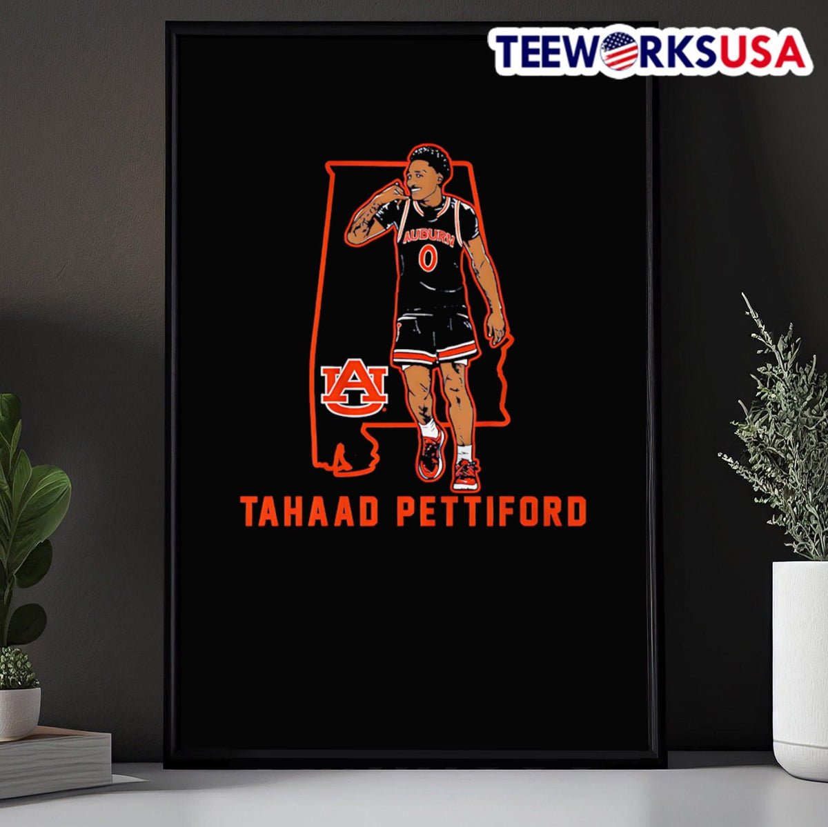 Tahaad Pettiford State Star Auburn basketball - Adult & Kids T-Shirts, Sweatshirts & Hoodies apparel design preview 5