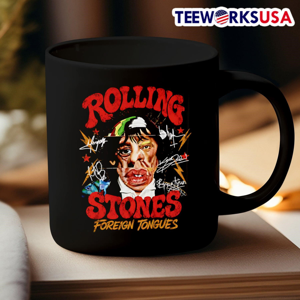 Rolling Stones Foreign Tongues - Adult & Kids T-Shirts, Sweatshirts & Hoodies apparel design preview 3