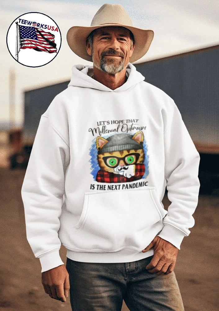 Let's Hope That Millenial Optimism Is The Next - Adult & Kids T-Shirts, Sweatshirts & Hoodies apparel design preview 3