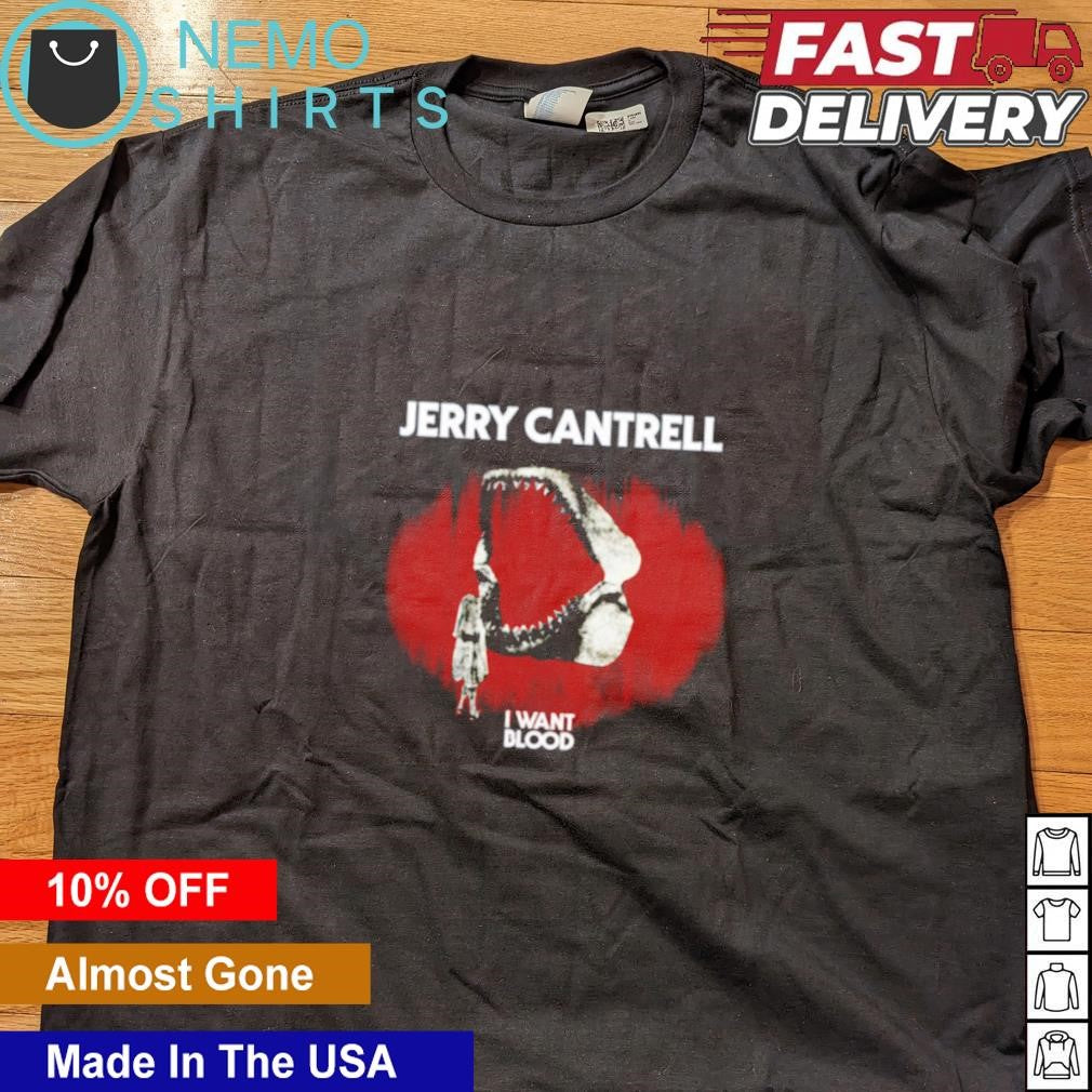 Jerry Cantrell I want blood open with - Adult & Kids T-Shirts, Sweatshirts & Hoodies apparel design preview 4