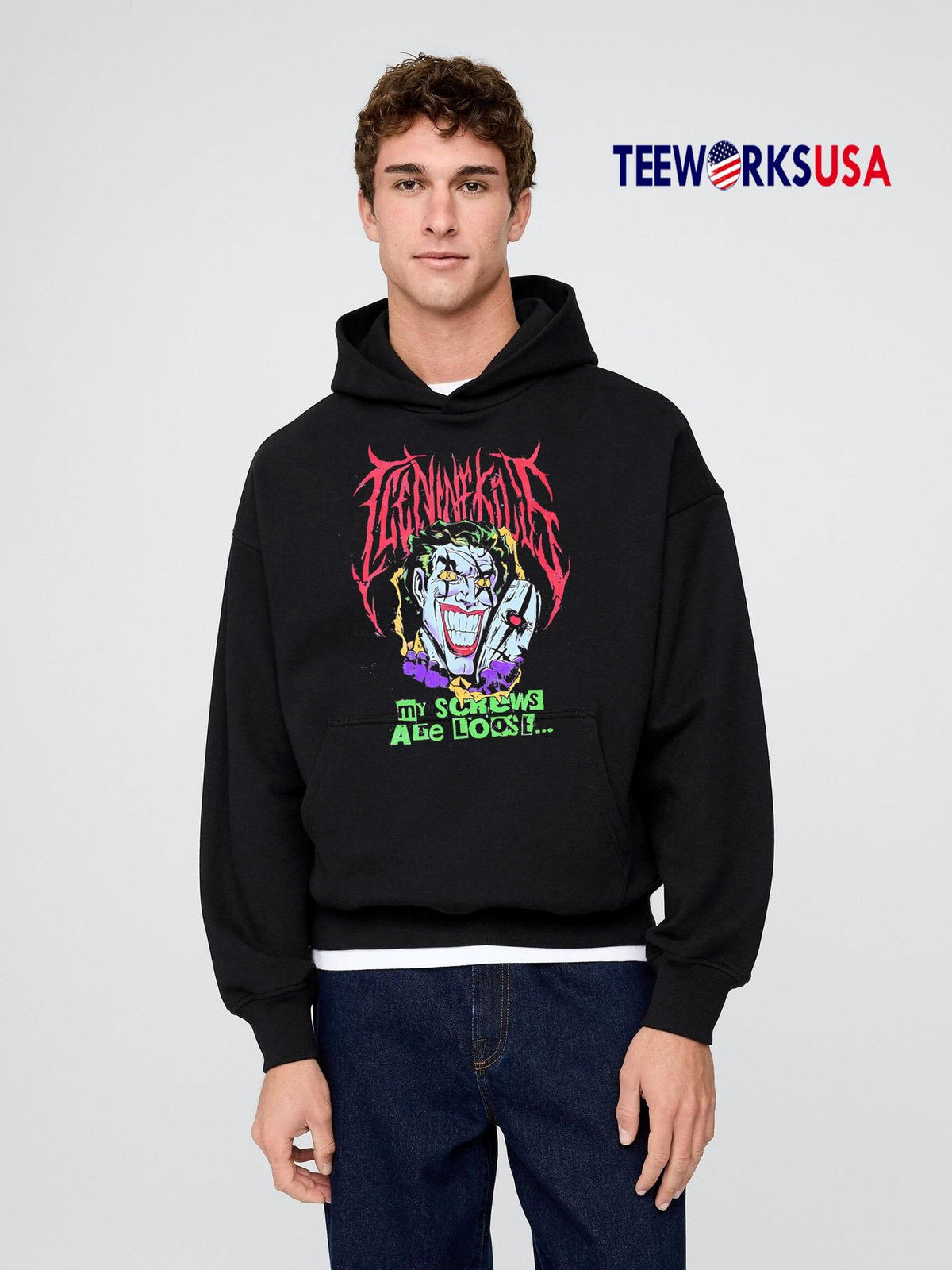 The Laugh Track My Screws Are Loose But Joke's On You - Adult & Kids T-Shirts, Sweatshirts & Hoodies apparel design preview 2
