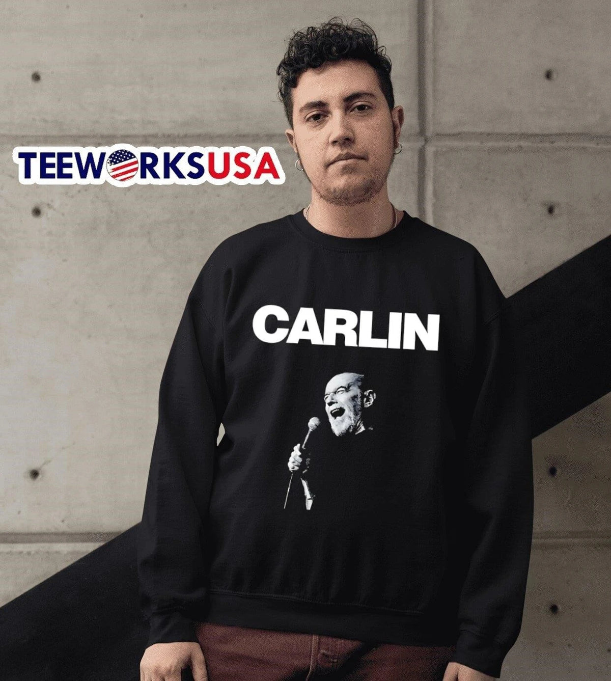 George Carlin Tribute - Adult & Kids T-Shirts, Sweatshirts & Hoodies apparel design preview 6