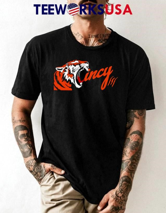 Cincinnati Tigers scream - Adult & Kids T-Shirts, Sweatshirts & Hoodies apparel design preview 1