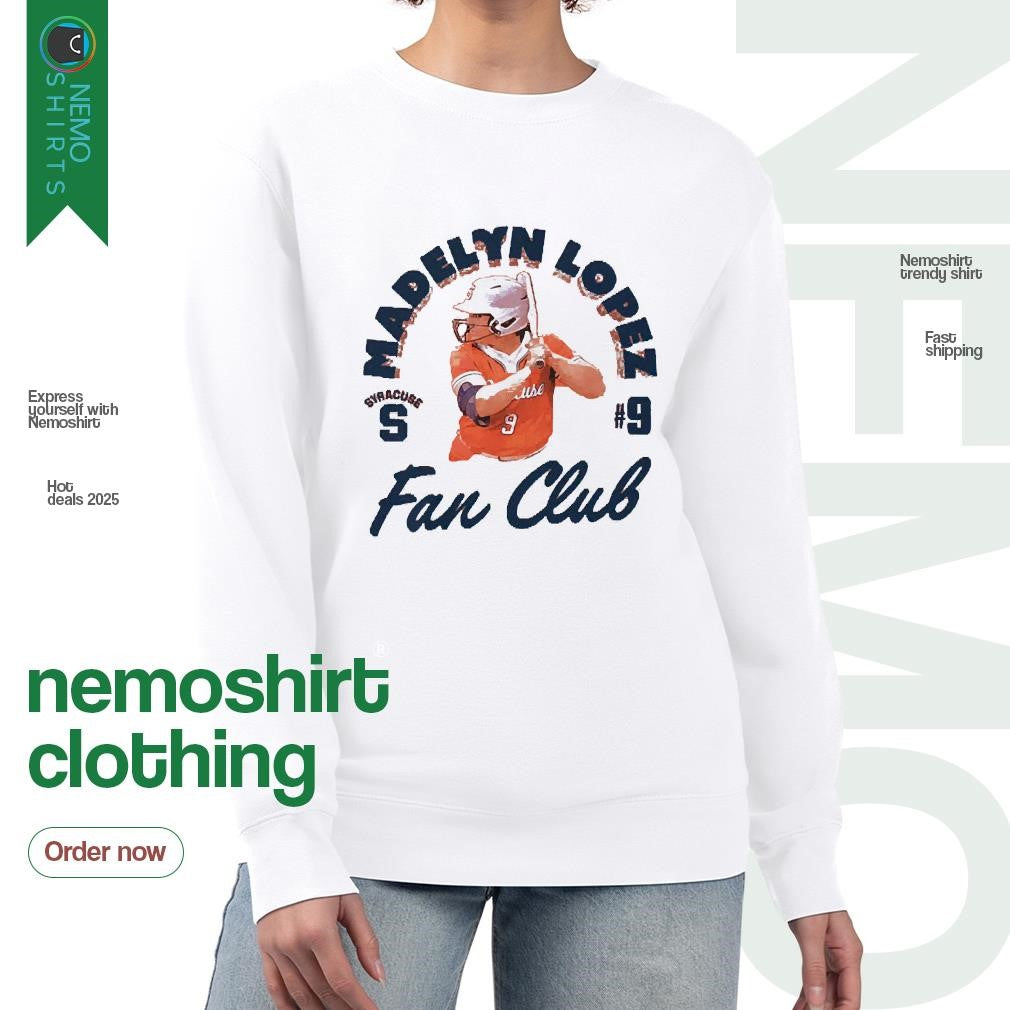 Madelyn Lopez Syracuse softball fan club - Adult & Kids T-Shirts, Sweatshirts & Hoodies apparel design preview 4