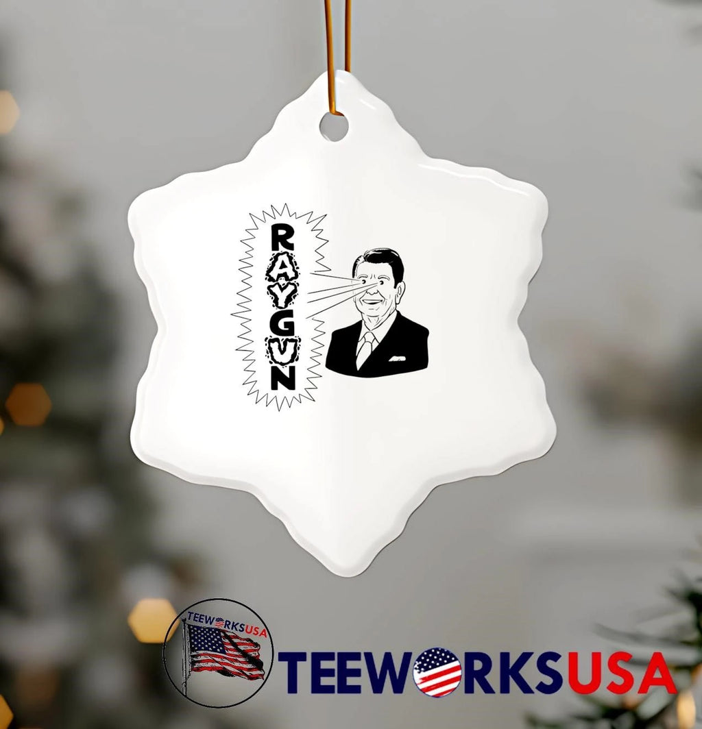 Reagan Laser Eyes Raygun - Adult & Kids T-Shirts, Sweatshirts & Hoodies apparel design preview 5