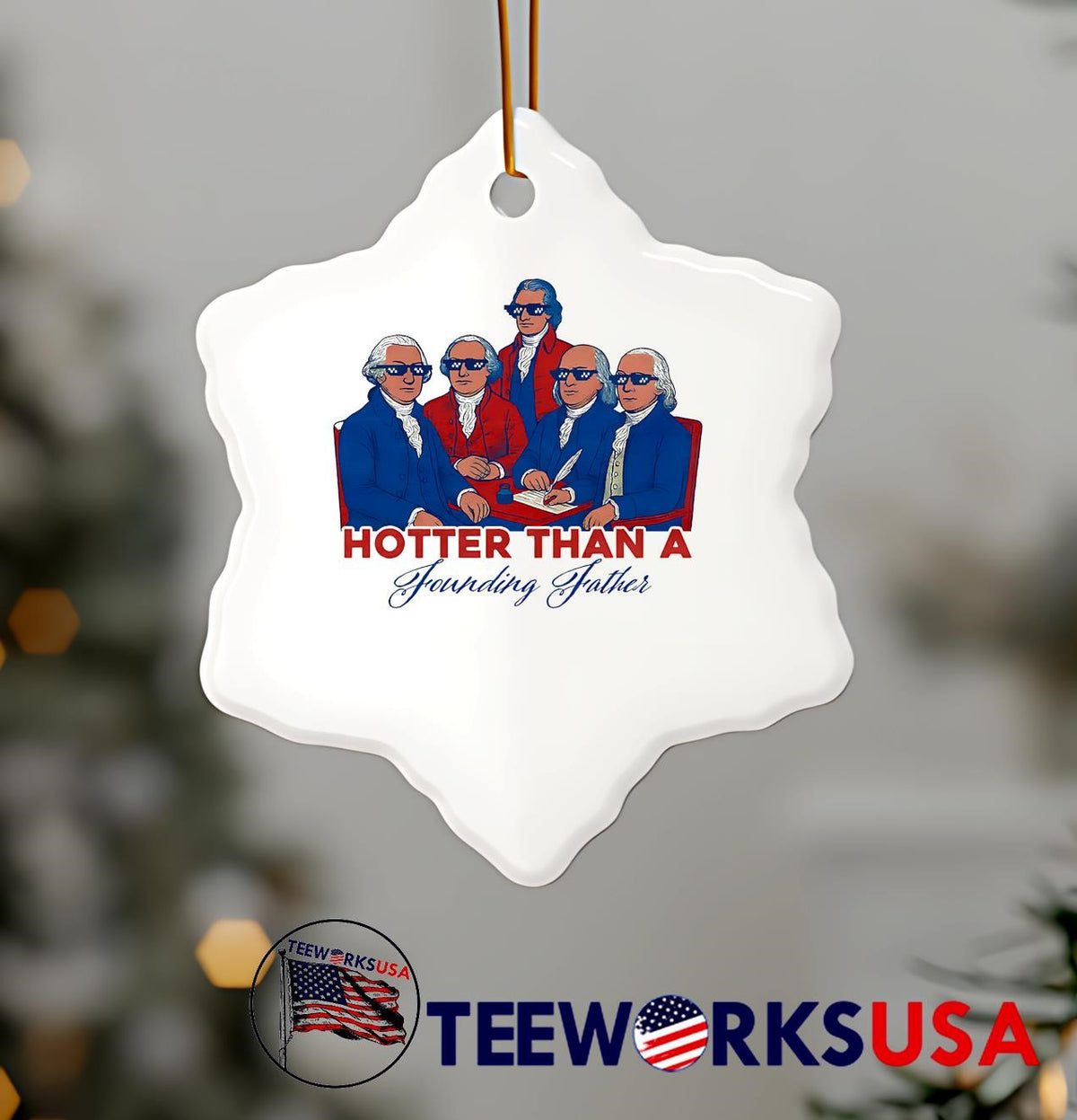 Hotter than a Founding Father - Adult & Kids T-Shirts, Sweatshirts & Hoodies apparel design preview 7