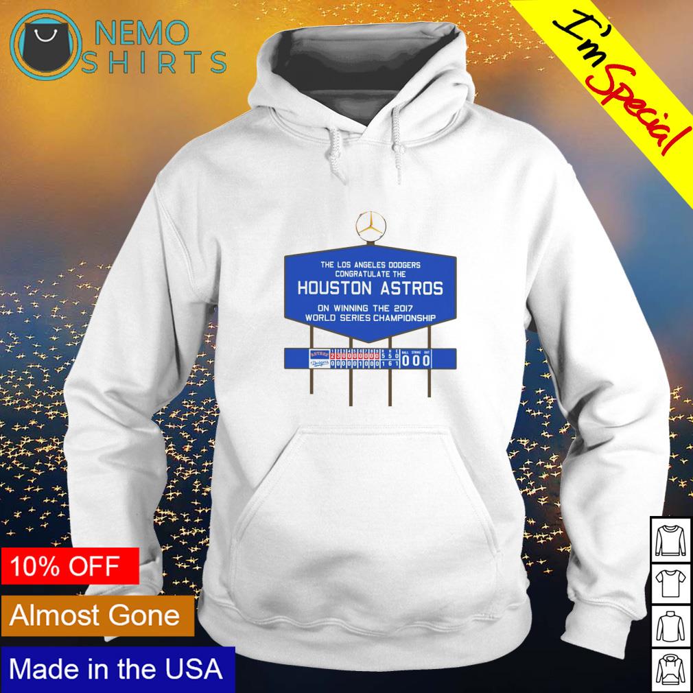 The Los Angeles Dodgers congratulate Houston Astros - Adult & Kids T-Shirts, Sweatshirts & Hoodies apparel design preview 2