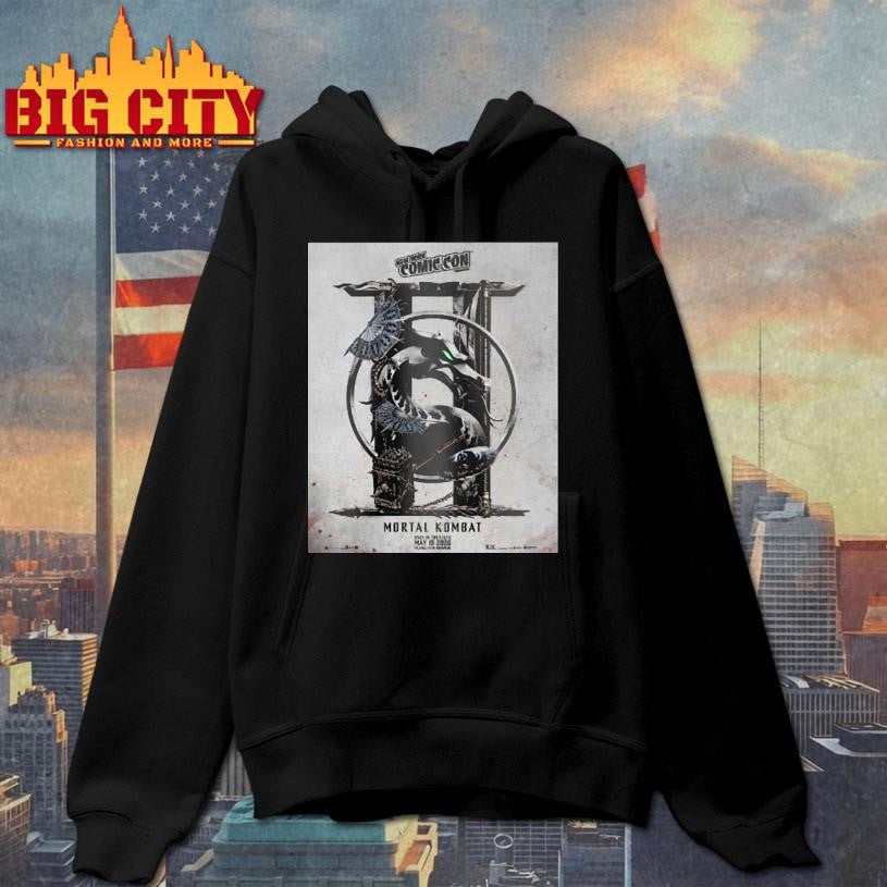 New York Comic Con Mortal Kombat Ii In Theaters May - Adult & Kids T-Shirts, Sweatshirts & Hoodies apparel design preview 2