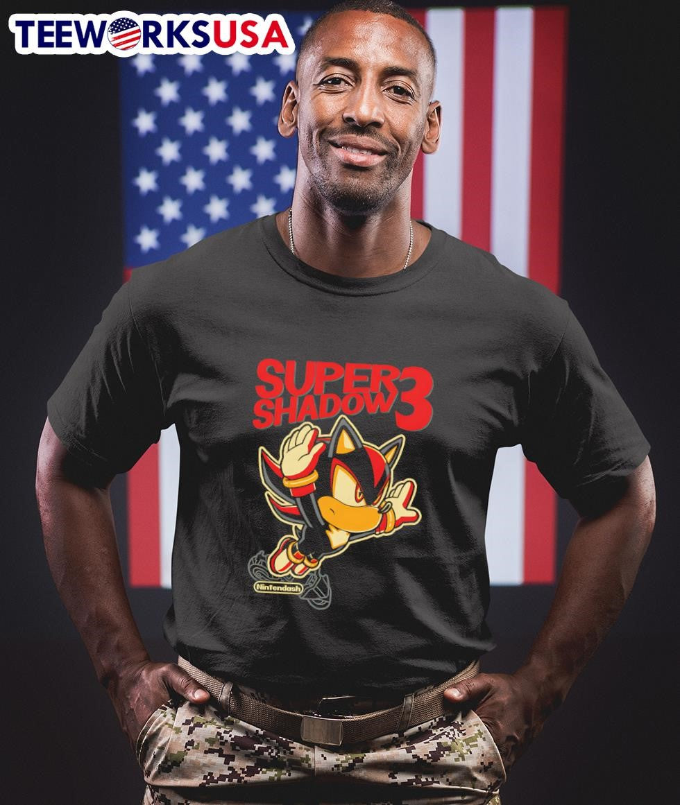 Super Shadow 3 the Hedgehog - Adult & Kids T-Shirts, Sweatshirts & Hoodies apparel design preview 1