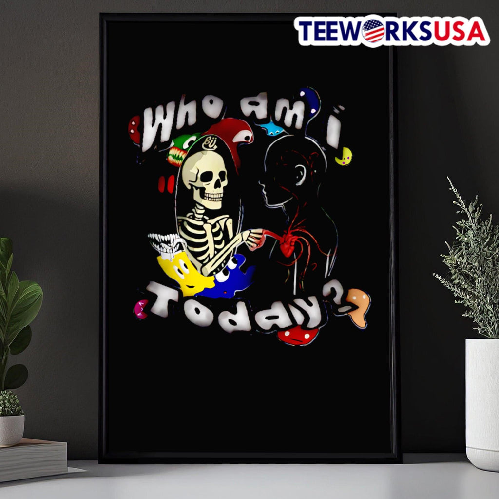 Who am I today skeleton - Adult & Kids T-Shirts, Sweatshirts & Hoodies apparel design preview 5