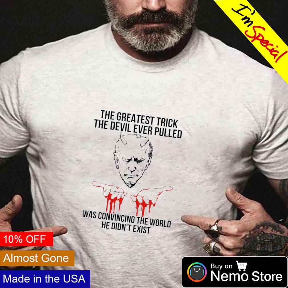 Joe Biden the greatest trick devil ever pulled was - Adult & Kids T-Shirts, Sweatshirts & Hoodies apparel design preview 4