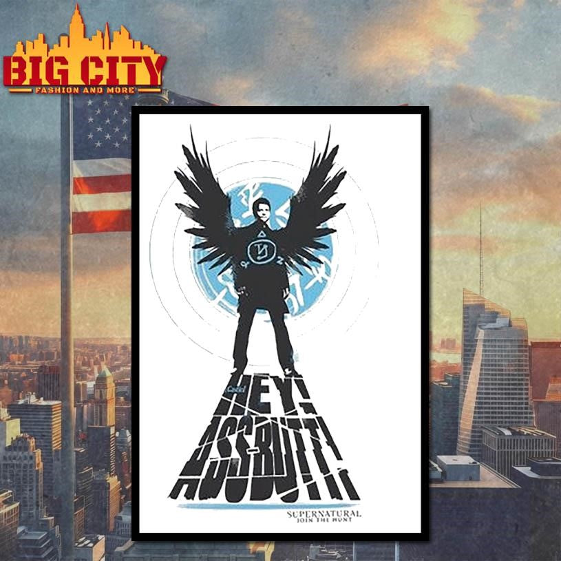 Supernatural Castiel Assbutt - Adult & Kids T-Shirts, Sweatshirts & Hoodies apparel design preview 4
