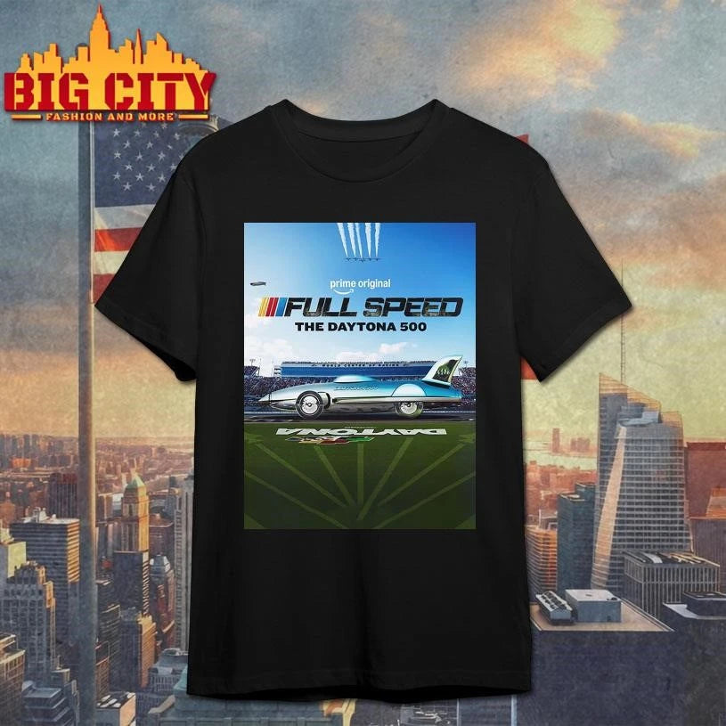 NASCAR Full Speed The Daytona 500 March 5 2026 New - Adult & Kids T-Shirts, Sweatshirts & Hoodies apparel design preview 1