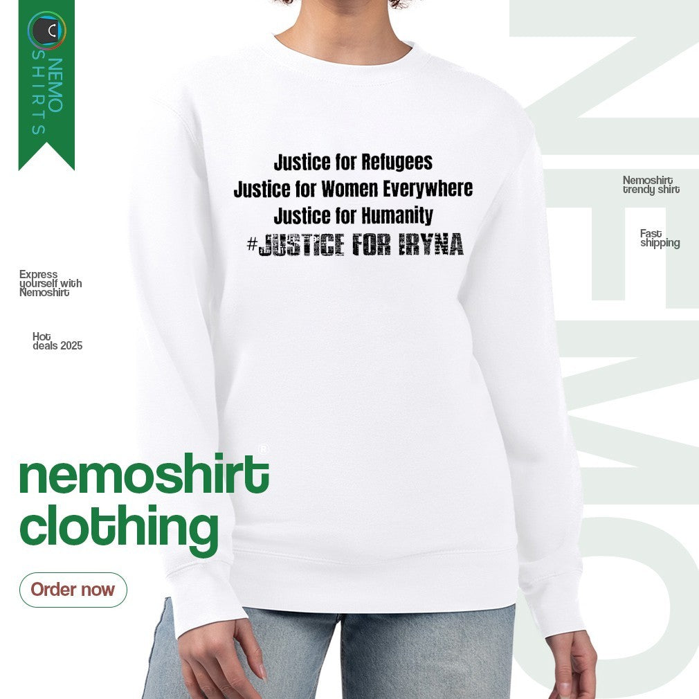 Justice for Refugees women everywhere humanity - Adult & Kids T-Shirts, Sweatshirts & Hoodies apparel design preview 4