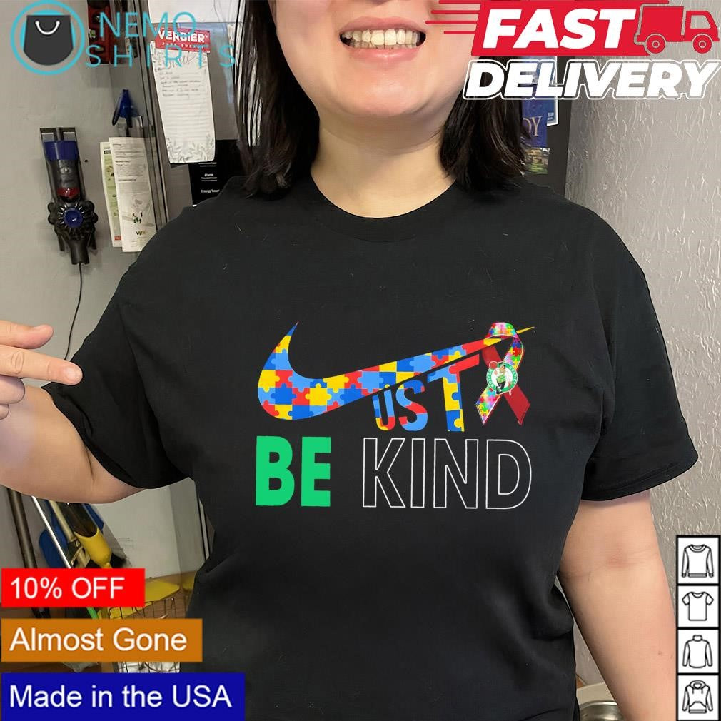 Boston Celtics autism just be kind - Adult & Kids T-Shirts, Sweatshirts & Hoodies apparel design preview 2