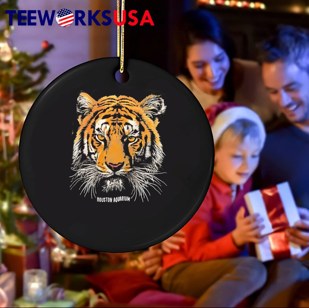 Houston Aquarium Tiger Face - Adult & Kids T-Shirts, Sweatshirts & Hoodies apparel design preview 4