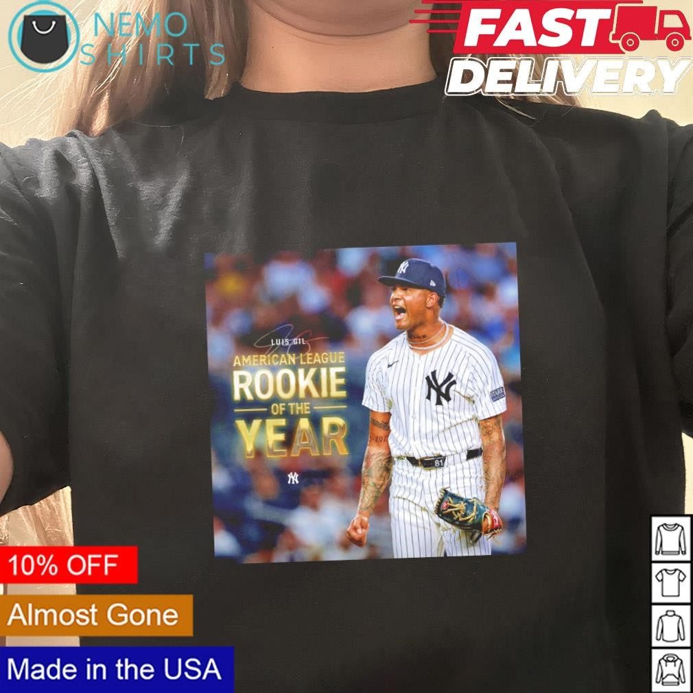 Luis Gil New York Yankees 2024 American League Rookie - Adult & Kids T-Shirts, Sweatshirts & Hoodies apparel design preview 3