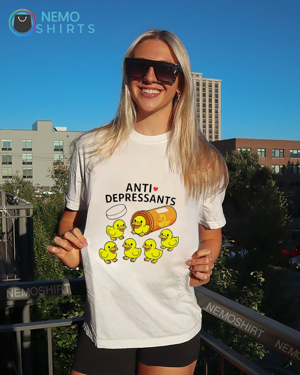Anti-depressants duck - Adult & Kids T-Shirts, Sweatshirts & Hoodies apparel design preview 4