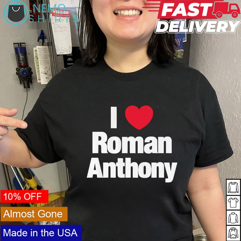 I heart Roman Anthony Boston Red Sox - Adult & Kids T-Shirts, Sweatshirts & Hoodies apparel design preview 2