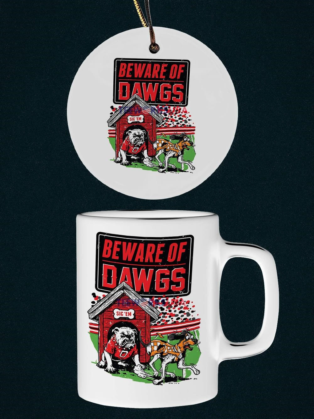 Beware Of Dawgs Georgia Bulldogs - Adult & Kids T-Shirts, Sweatshirts & Hoodies apparel design preview 4