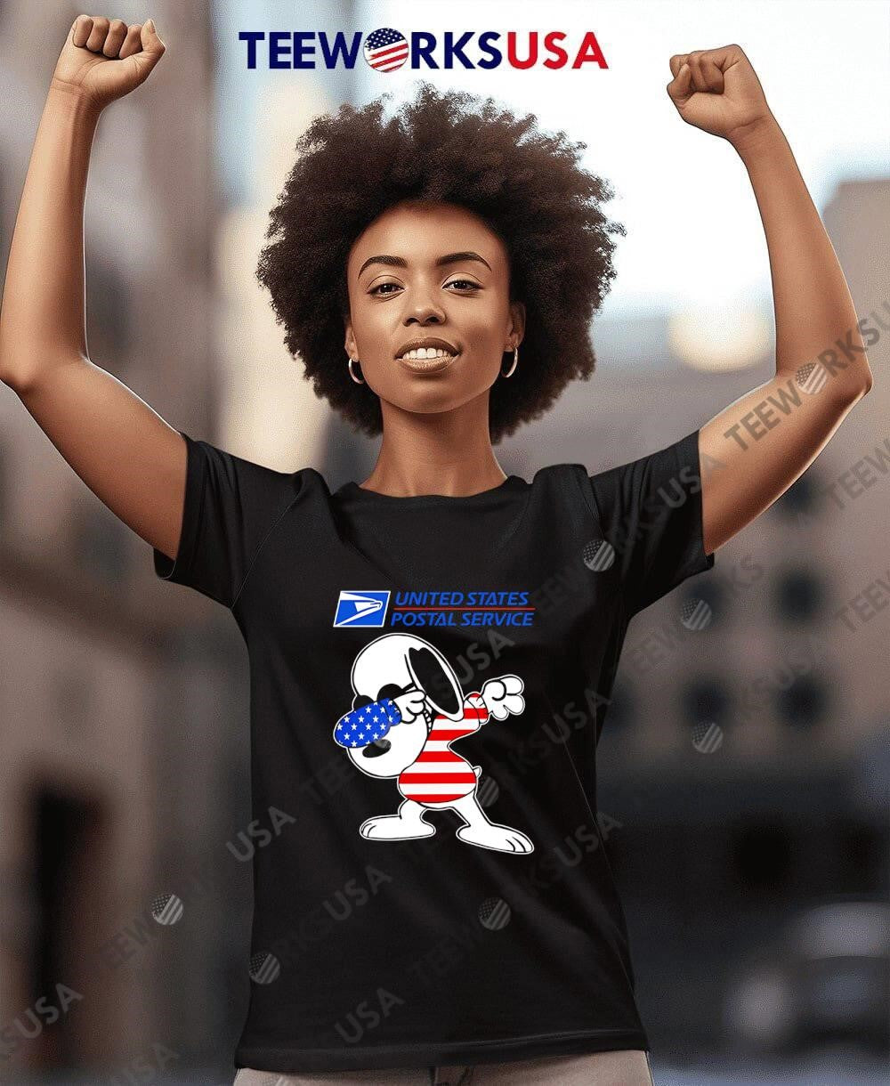 USPS Snoopy Dabbing - Adult & Kids T-Shirts, Sweatshirts & Hoodies apparel design preview 8