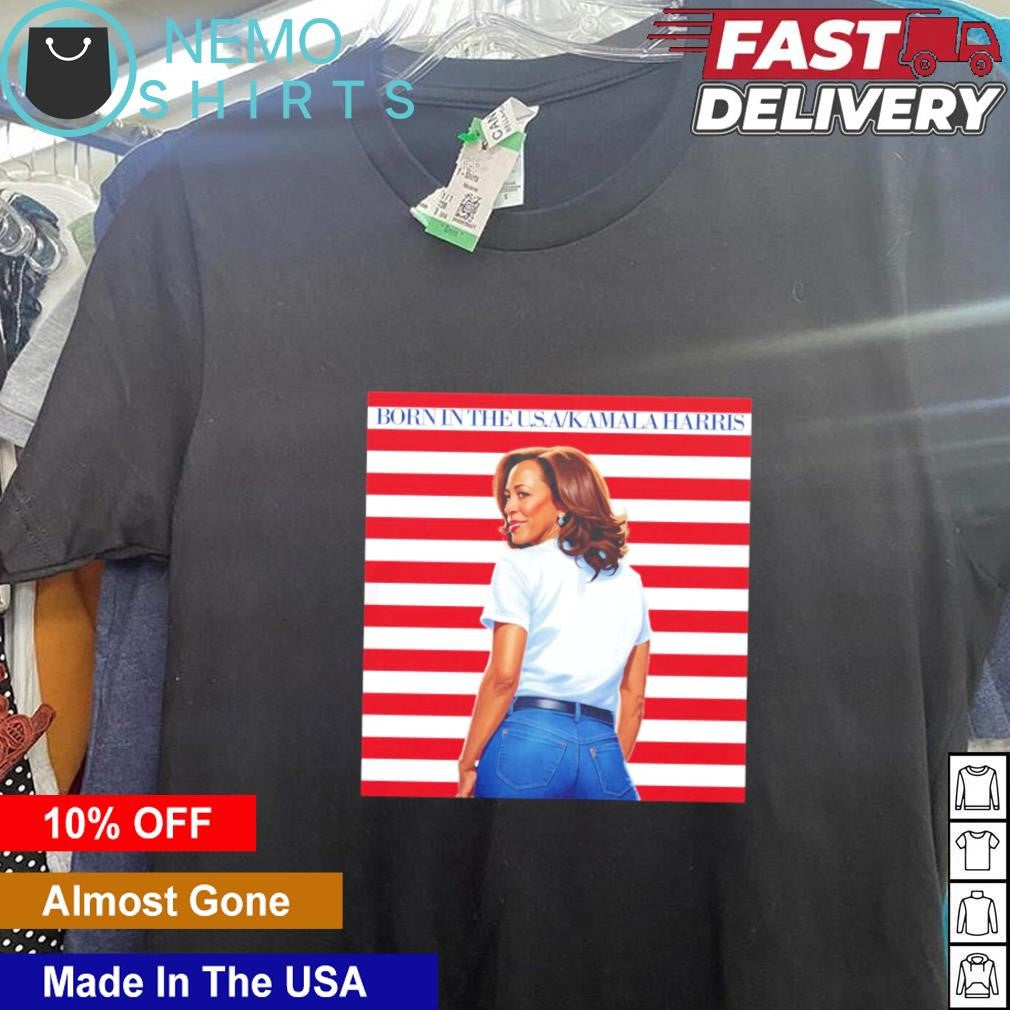 The boss born in USA Kamala Harris - Adult & Kids T-Shirts, Sweatshirts & Hoodies apparel design preview 5