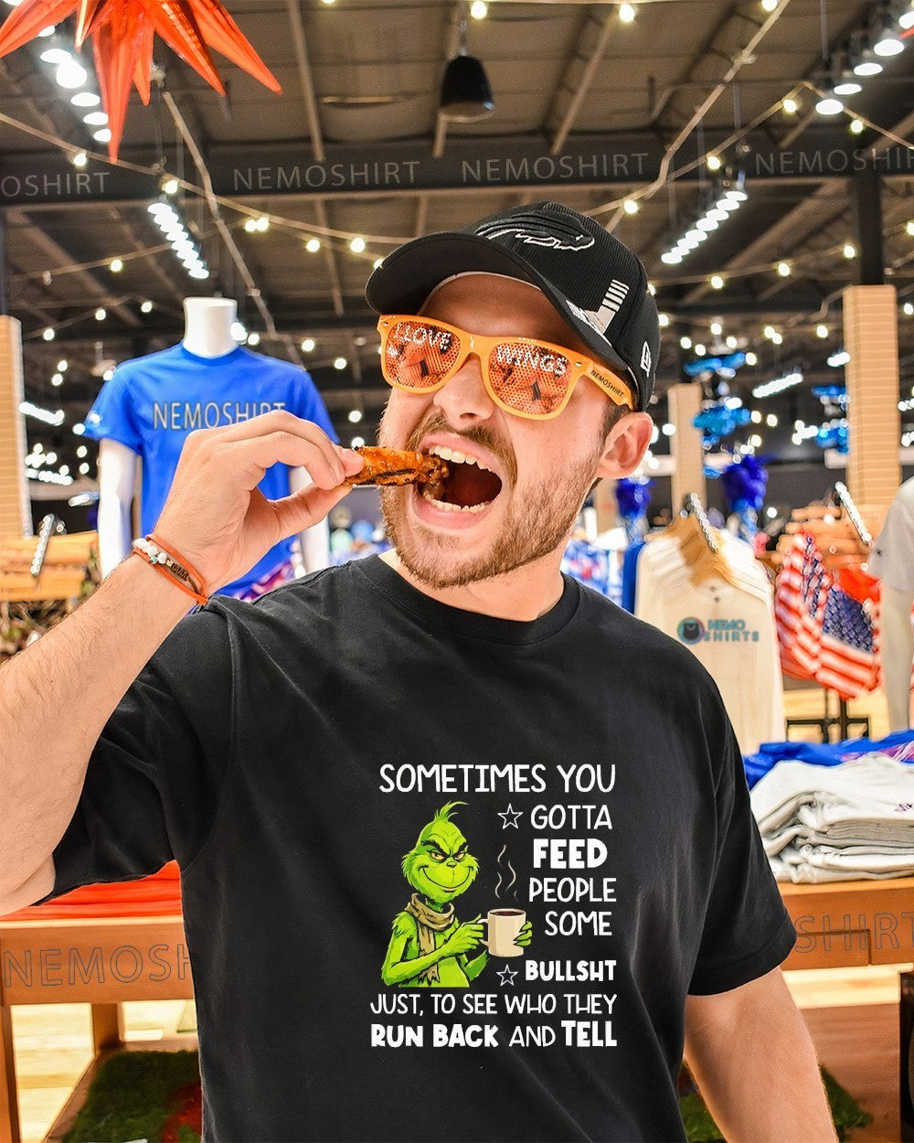 Sometimes you gotta feed people some bullsht just - Adult & Kids T-Shirts, Sweatshirts & Hoodies apparel design preview 1