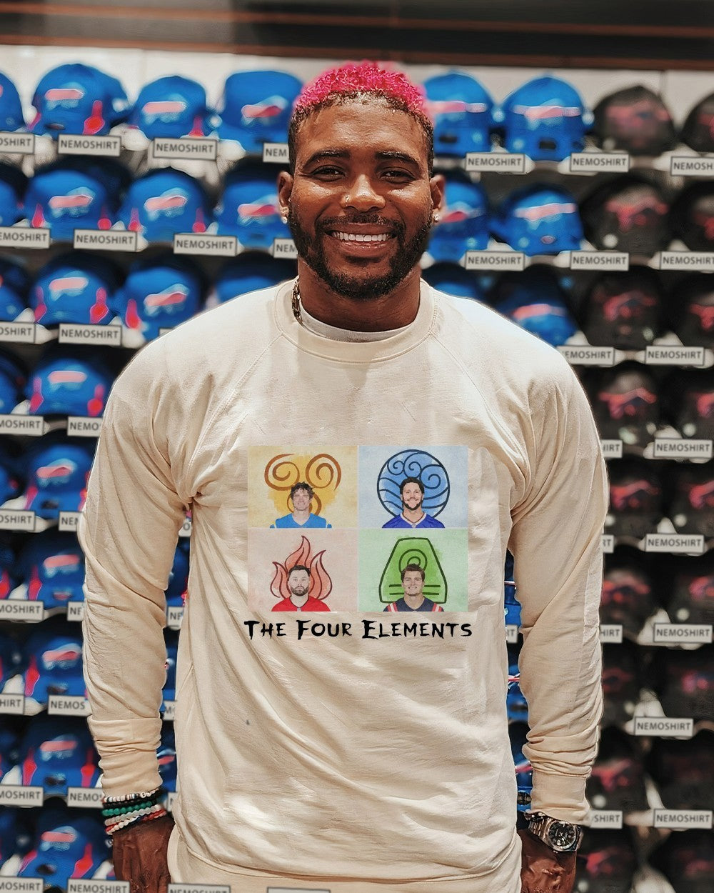 The four quarterbacks elements - Adult & Kids T-Shirts, Sweatshirts & Hoodies apparel design preview 2