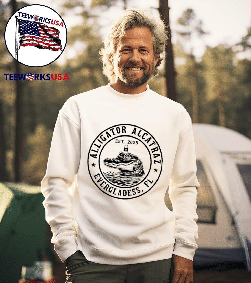 Alligator Alcatraz Everglades FL - Adult & Kids T-Shirts, Sweatshirts & Hoodies apparel design preview 3
