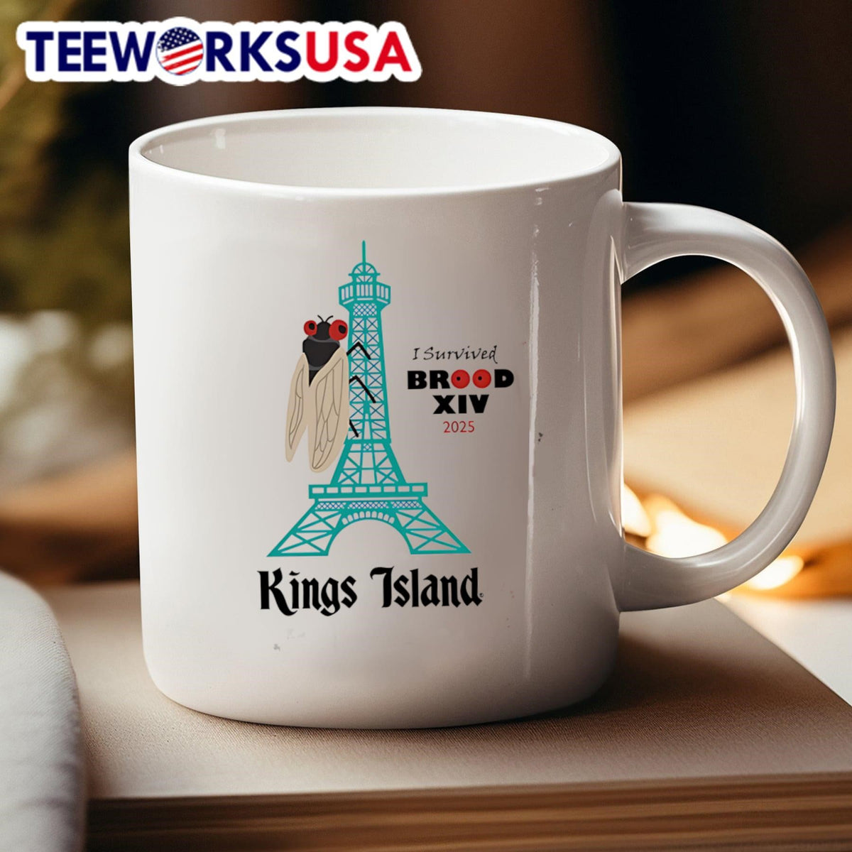 I survived Brood XIV 2025 Kings Island - Adult & Kids T-Shirts, Sweatshirts & Hoodies apparel design preview 4