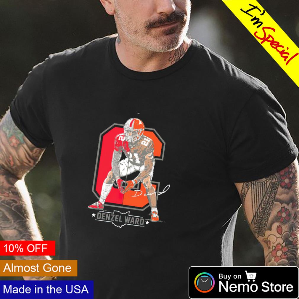 Denzel Ward Columbus To Cleveland Browns and Ohio - Adult & Kids T-Shirts, Sweatshirts & Hoodies apparel design preview 4