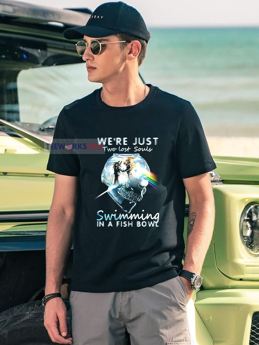 We're just two lost souls swimming in a fish bowl - Adult & Kids T-Shirts, Sweatshirts & Hoodies apparel design preview 1