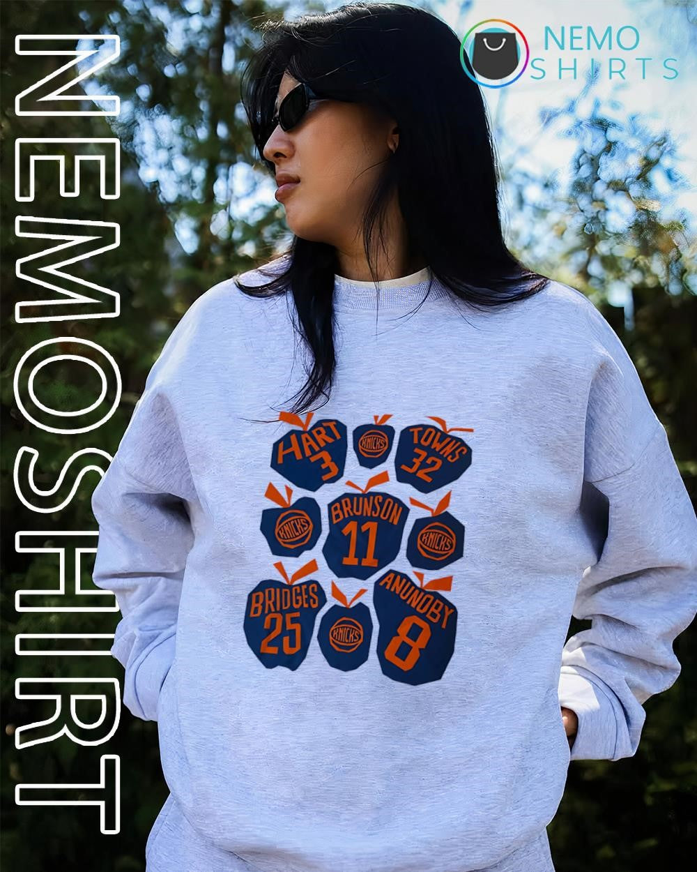 New York Knicks Big Apple multiple players - Adult & Kids T-Shirts, Sweatshirts & Hoodies apparel design preview 2