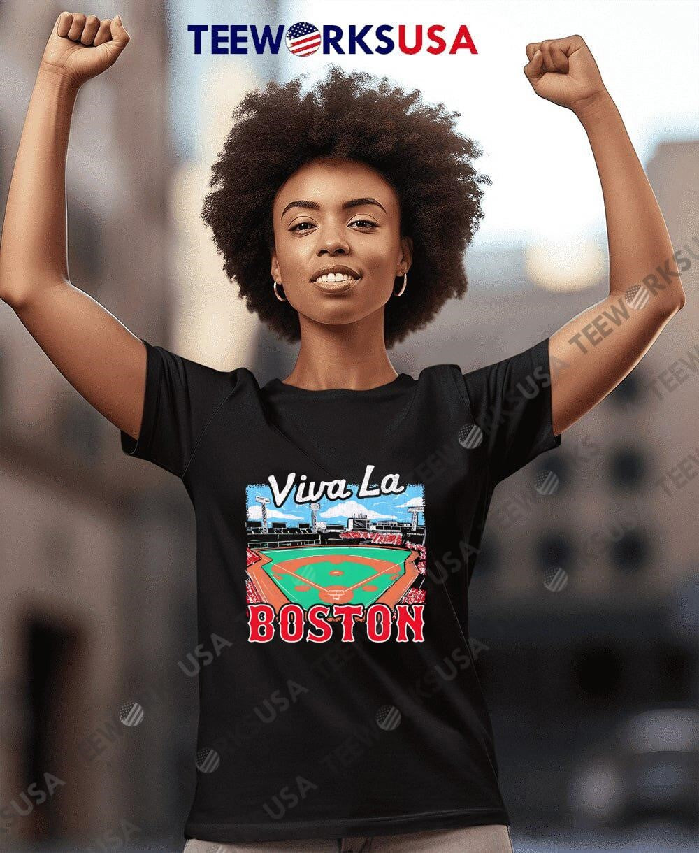 Viva La Boston retro - Adult & Kids T-Shirts, Sweatshirts & Hoodies apparel design preview 7