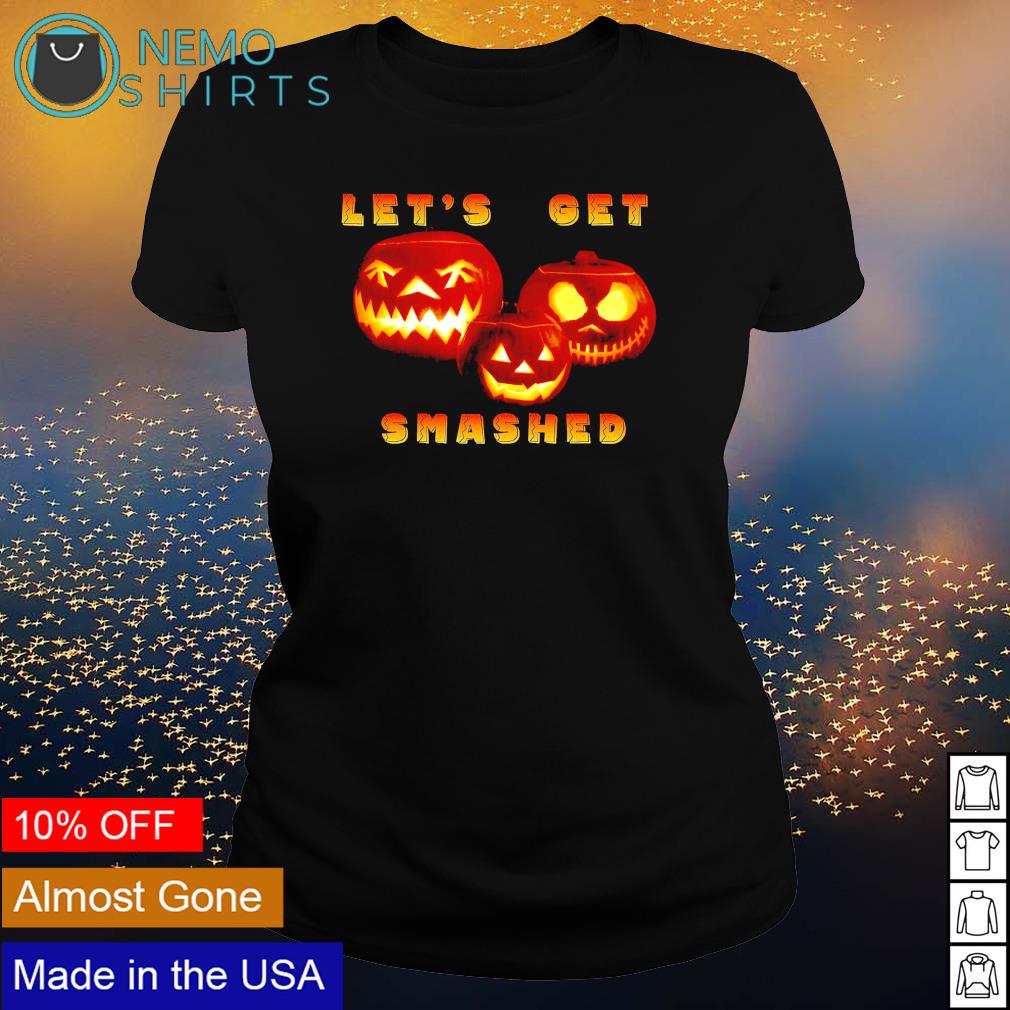 Pumpkins let's get smashed Halloween - Adult & Kids T-Shirts, Sweatshirts & Hoodies apparel design preview 3