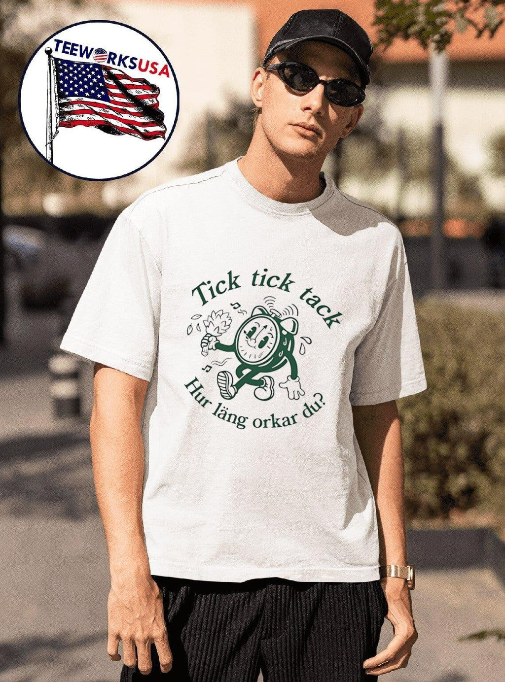 Tick tack hur läng orkar du - Adult & Kids T-Shirts, Sweatshirts & Hoodies apparel design preview 1